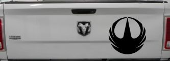 Star Wars Rogue One Symbol Logo Sci Fi Car or Truck Window Decal Sticker (Black)