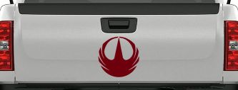 Star Wars Rogue One Symbol Logo Sci Fi Car or Truck Window Decal Sticker (Burgundy)