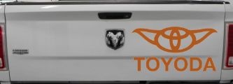 TOYODA Toyota Yoda Funny Car or Truck Window Decal Sticker (Nut Brown)