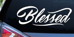 Blessed Christian Car or Truck Window Decal Sticker