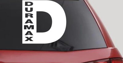 Duramax Diesel D  Car or Truck Window Vinyl Decal Sticker