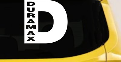 Duramax Diesel D  Car or Truck Window Vinyl Decal Sticker