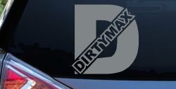 Duramax Diesel Big D Dirtymax Off Road Car or Truck Window Decal Sticker (Telegrey)