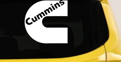 Cummins Diesel Big C Off Road Car or Truck Window Vinyl Decal Sticker (White)