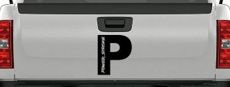Powerstroke Diesel Big P Off Road Car or Truck Window Decal Sticker (Black)