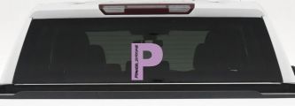 Powerstroke Diesel Big P Off Road Car or Truck Window Vinyl Decal Sticker (Lilac)