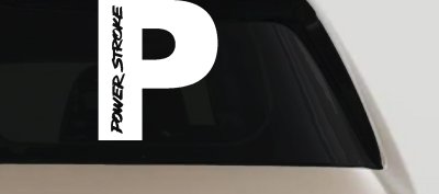 Powerstroke Diesel Big P Off Road Car or Truck Window Vinyl Decal Sticker