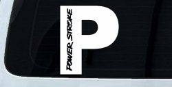 Powerstroke Diesel Big P Off Road Car or Truck Window Decal Sticker