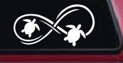 Sea Turtle Infinity Car or Truck Window Decal Sticker