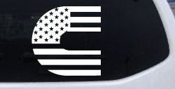 Cummins Diesel American Flag Car or Truck Window Decal Sticker