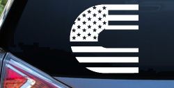 Cummins Diesel American Flag Car or Truck Window Decal Sticker