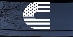 Cummins Diesel American Flag Car or Truck Window Decal Sticker