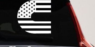 Cummins Diesel American Flag Car or Truck Window Vinyl Decal Sticker