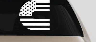 Cummins Diesel American Flag Car or Truck Window Vinyl Decal Sticker