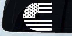 Cummins Diesel American Flag Car or Truck Window Decal Sticker