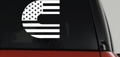 Cummins Diesel American Flag Car or Truck Window Vinyl Decal Sticker