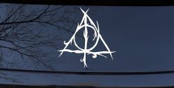 Deathly Hallows Sci Fi Car or Truck Window Decal Sticker