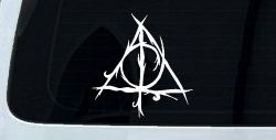 Deathly Hallows Sci Fi Car or Truck Window Decal Sticker