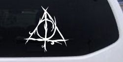 Deathly Hallows Sci Fi Car or Truck Window Decal Sticker