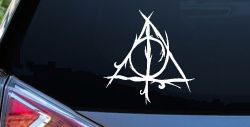 Deathly Hallows Sci Fi Car or Truck Window Decal Sticker