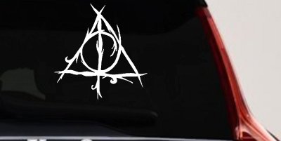 Deathly Hallows Sci Fi Car or Truck Window Vinyl Decal Sticker