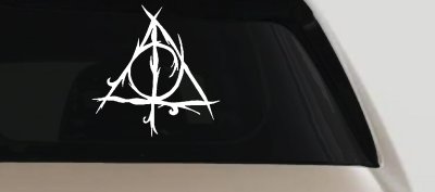 Deathly Hallows Sci Fi Car or Truck Window Vinyl Decal Sticker