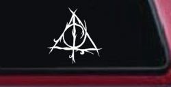 Deathly Hallows Sci Fi Car or Truck Window Decal Sticker