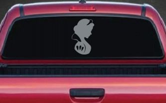 Snow White Princess Car or Truck Window Decal Sticker (Telegrey)