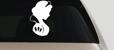 Snow White Princess Car or Truck Window Vinyl Decal Sticker