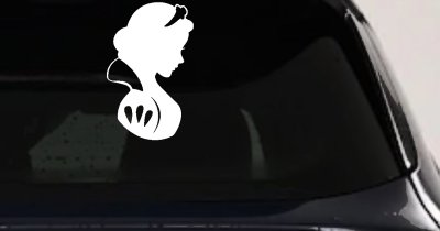 Snow White Princess Car or Truck Window Vinyl Decal Sticker