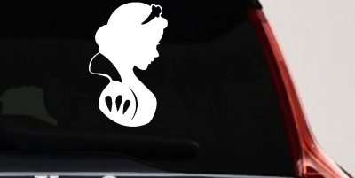 Snow White Princess Car or Truck Window Vinyl Decal Sticker