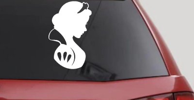 Snow White Princess Car or Truck Window Vinyl Decal Sticker