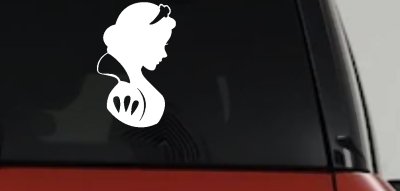 Snow White Princess Car or Truck Window Vinyl Decal Sticker