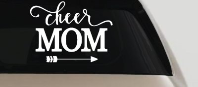 Cheer Mom Arrow Car or Truck Window Vinyl Decal Sticker