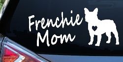 Frenchie Mom French Bulldog Heart Love Car or Truck Window Decal Sticker