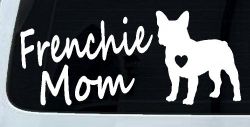 Frenchie Mom French Bulldog Heart Love Car or Truck Window Decal Sticker