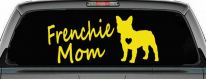Frenchie Mom French Bulldog Heart Love Car or Truck Window Decal Sticker (Yellow)
