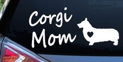 Corgi Mom Dog Love Heart Car or Truck Window Decal Sticker