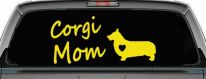 Corgi Mom Dog Love Heart Car or Truck Window Vinyl Decal Sticker (Yellow)
