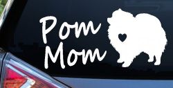 Pomeranian Pom Mom Dog  love heart Car or Truck Window Decal Sticker