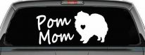 Pomeranian Pom Mom Dog  love heart Car or Truck Window Decal Sticker