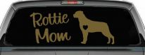Rottie Mom Rottweiler Dog Car or Truck Window Decal Sticker (Gold)