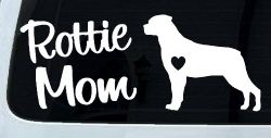 Rottie Mom Rottweiler Dog Car or Truck Window Decal Sticker
