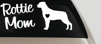 Rottie Mom Rottweiler Dog Car or Truck Window Vinyl Decal Sticker