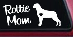 Rottie Mom Rottweiler Dog Car or Truck Window Decal Sticker