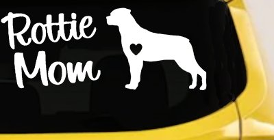 Rottie Mom Rottweiler Dog Car or Truck Window Vinyl Decal Sticker
