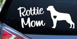 Rottie Mom Rottweiler Dog Car or Truck Window Decal Sticker