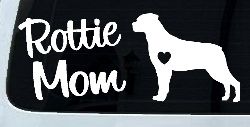 Rottie Mom Rottweiler Dog Car or Truck Window Decal Sticker