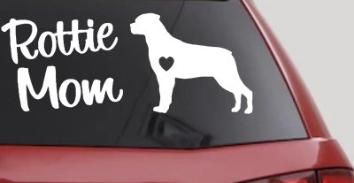 Rottie Mom Rottweiler Dog Car or Truck Window Vinyl Decal Sticker