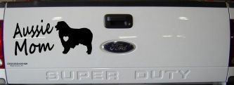 Australian Shepherd Aussie Mom Dog Car or Truck Window Vinyl Decal Sticker (Black)